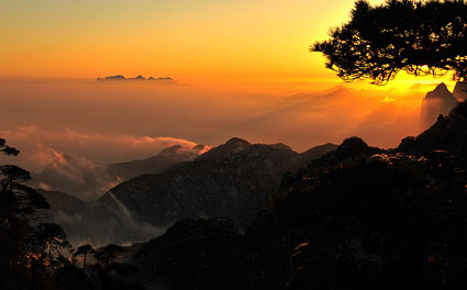 三清山日出