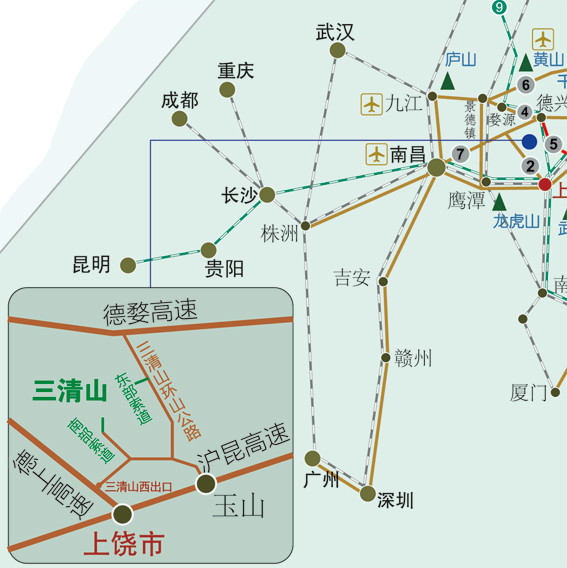 三清高速路线图图片