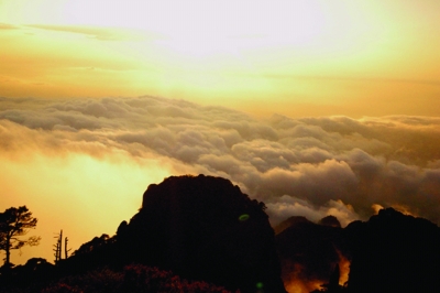 三清山听流泉飞瀑