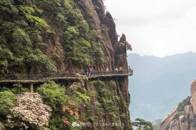 三清山独有高空栈道，三千多米无一台阶